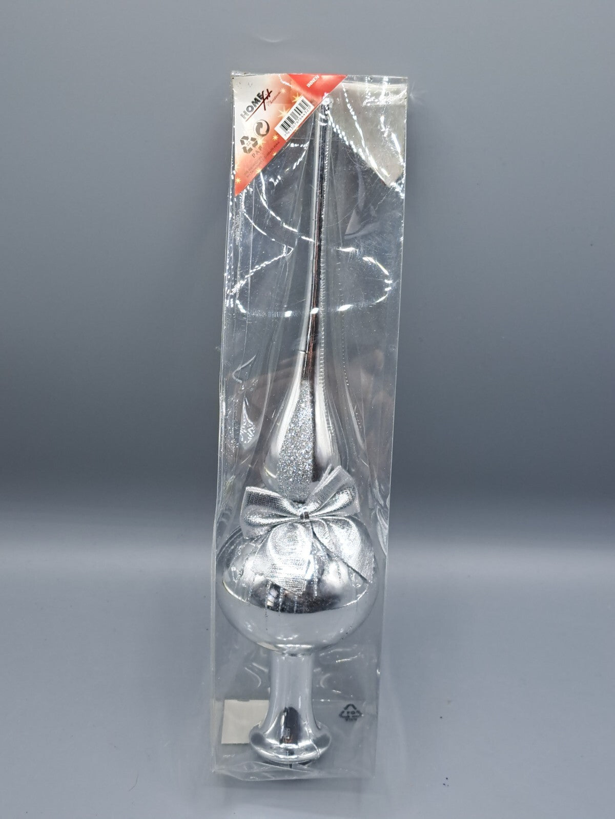 Weihnachtsbaum Spitze, Glänzend, Silber, KIG GmbH